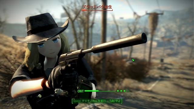 V.A.T.S で攻撃するシーン